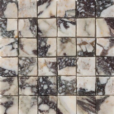 Calacatta Viola Honed Hand Clipped Marble Mosaics 12×12