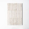 Diana Royal, Snow White Honed Mod Stripes Marble Mosaics 12×12