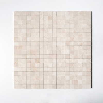 Crema Marfil T Honed 2×2 Marble Mosaics 12×12