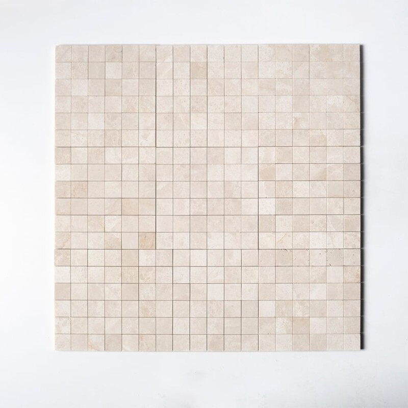 Crema Marfil T Honed 2×2 Marble Mosaics 12×12