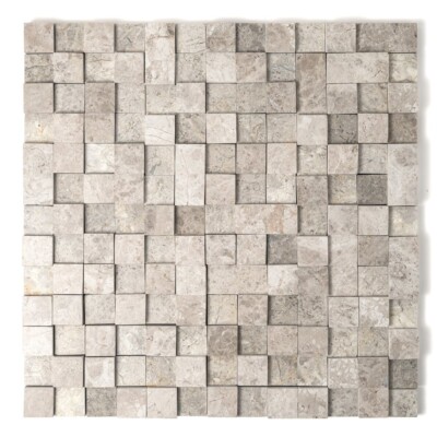 Silver Shadow Rock Face Forever Marble Mosaics 12×12