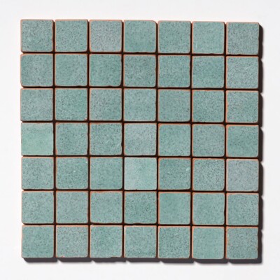 Sage Tumbled 2×2 Terracotta Mosaics 12×12