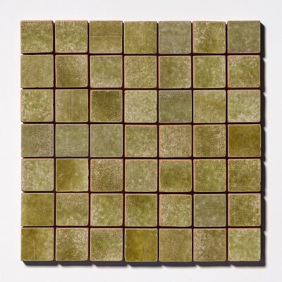 Seaweed Tumbled 2×2 Terracotta Mosaics 12×12