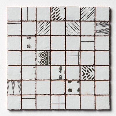 Antiqued Blend Multifinish 2×2 Glazed Terracotta Mosaics 12×12