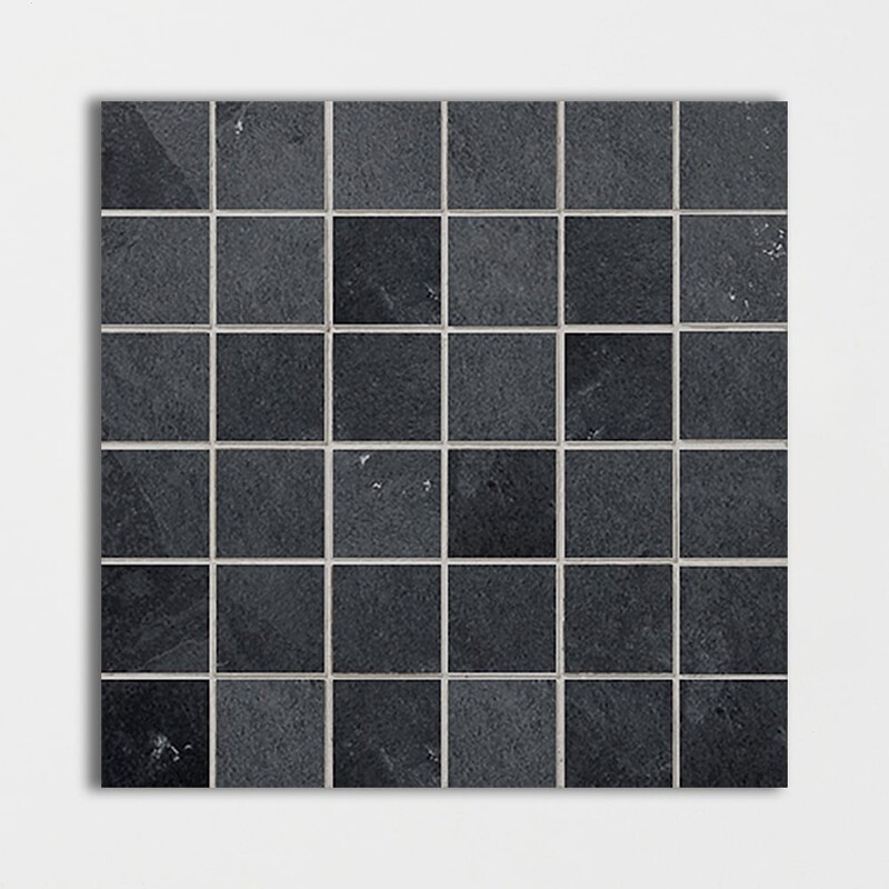 Ember Ash Natural Cleft 2x2 Slate Mosaic 12x12
