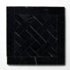 Parquet De Chantilly Black Honed Marble Waterjet Decos 8 1/2×8 1/2 Image