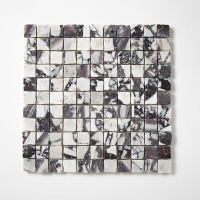 Calacatta Viola Honed 1x1 Marble Mosaic 11 3/4 X 11 3/4
