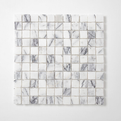 Lilac Mosaico de mármol pulido 1x1 11 3/4 X 11 3/4