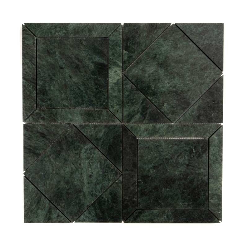 Verde Lucia Honed Palazzoli Essenza Marble Mosaics 12×12