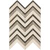 Bosphorus, Heartmere, Britannia Honed Chevron Fusion Limestone Mosaic 16×11 7/8 Image