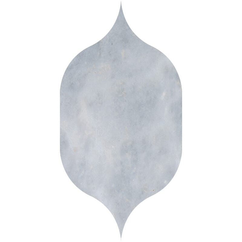 Gothic Arabesque Allure Light Honed Marble Waterjet Decos 4 7/8×8 13/16