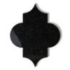 Arabesquette Black Polished Marble Waterjet Decos 6×8 1/4