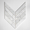 Chevron Calacatta Gold Extra Polished Marble Waterjet Decos 13×10 Image