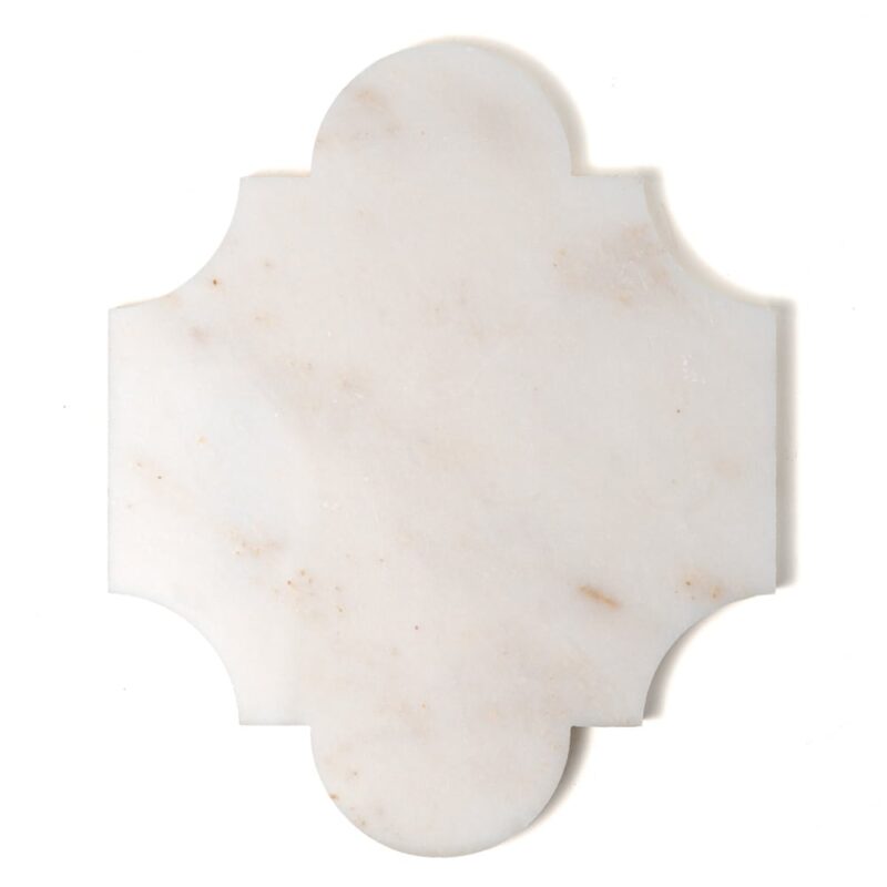 Afyon White Multi Finish San Felipe Marble Mosaics 8×9 3/4