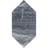 Large Picket Haisa Black Honed Marble Waterjet Decos 6×12 Image