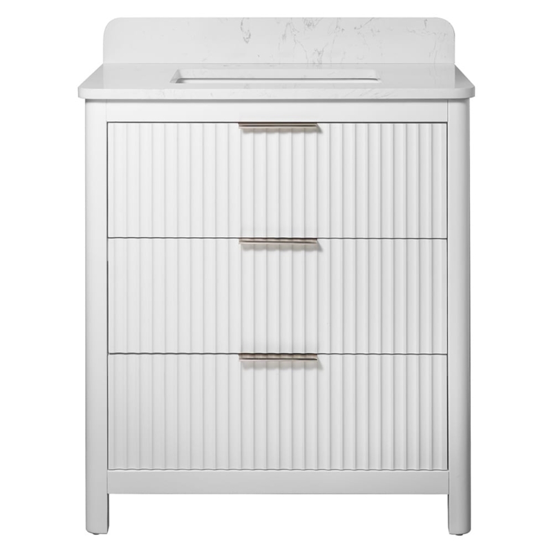 Muebles de baño blancos Carrara Gunningham 31×22 (PS73001)