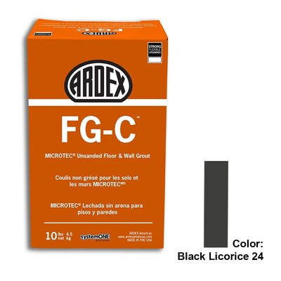 Black Licorice Tile Setting Materials Fg-c Unsanded Grout Various