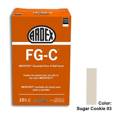 Sugar Cookie Tile Setting Materials Fg-c Unsanded Grout Varios