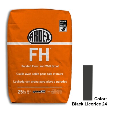 Black Licorice Tile Setting Materials Fh Sanded Grout Various