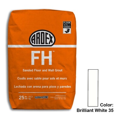 Brilliant White Tile Setting Materials Fh Sanded Grout Various