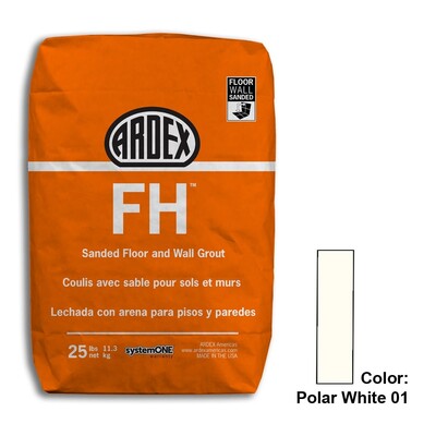 Polar White Tile Setting Materials Fh Sanded Grout Various