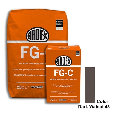 Dark Walnut 10 Materiales de colocación Fg-c Unsanded Grout Custom