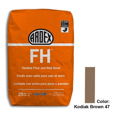 Kodiak Brown 25 Fayans Yerleştirme Malzemeleri Fh Zımparalanmış Harç Özel