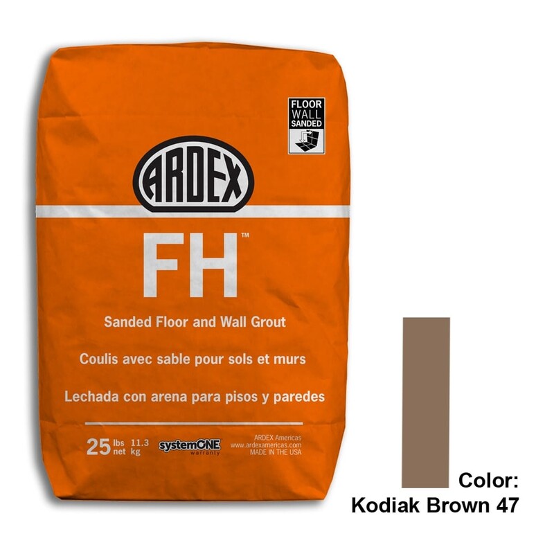 Kodiak Brown 25 Materiales de colocación Fh Sanded Grout Custom