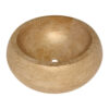 Walnut Honed Cambered Travertine Sink 16 9/16×5 7/8 Image
