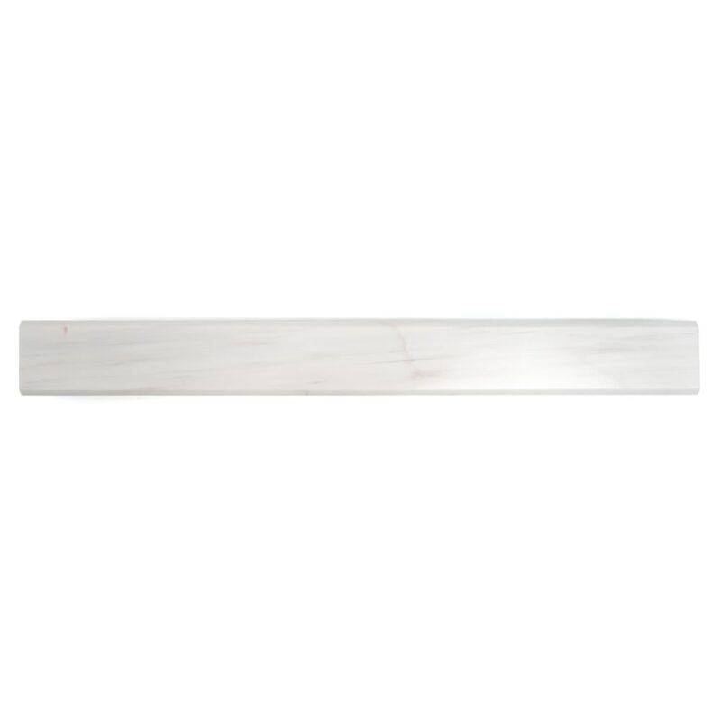 Snow White Polished Marble Corner Shelves 4×36