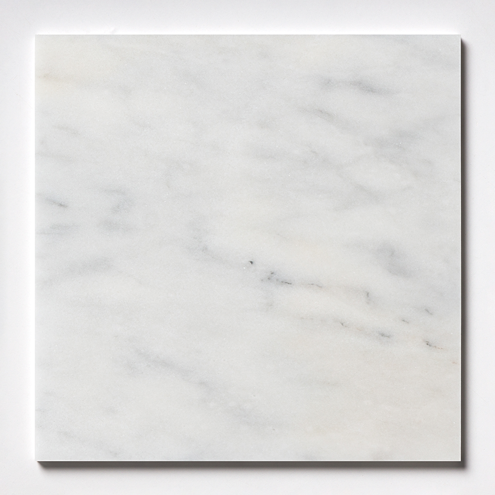 Avalon Polished Marble Tile | 18x18x3/8 | Marble Flooring | White Marble