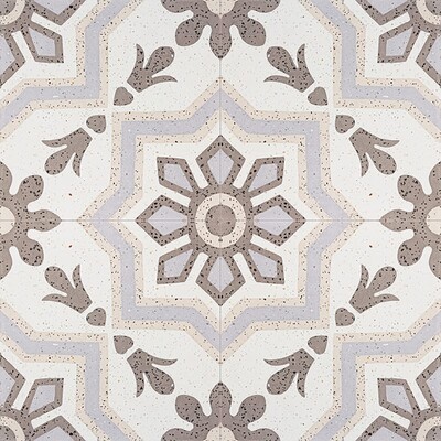Brown, Light Brown, Beige, Gray Polished Bel Canto Cement Tiles 8×8