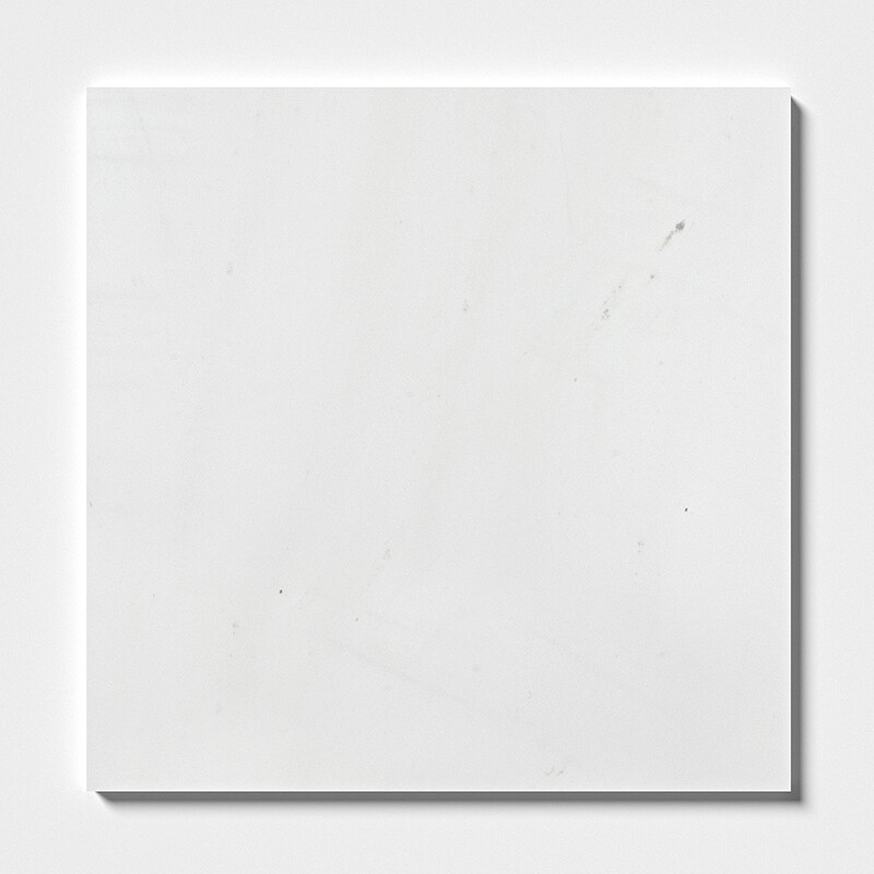 Aspen White Baldosa de mármol pulido 18x18