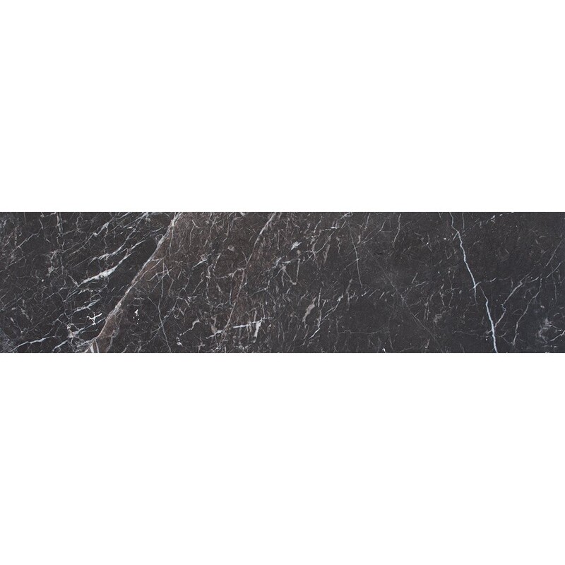 Iris Black Honed Marble Tiles 3×12