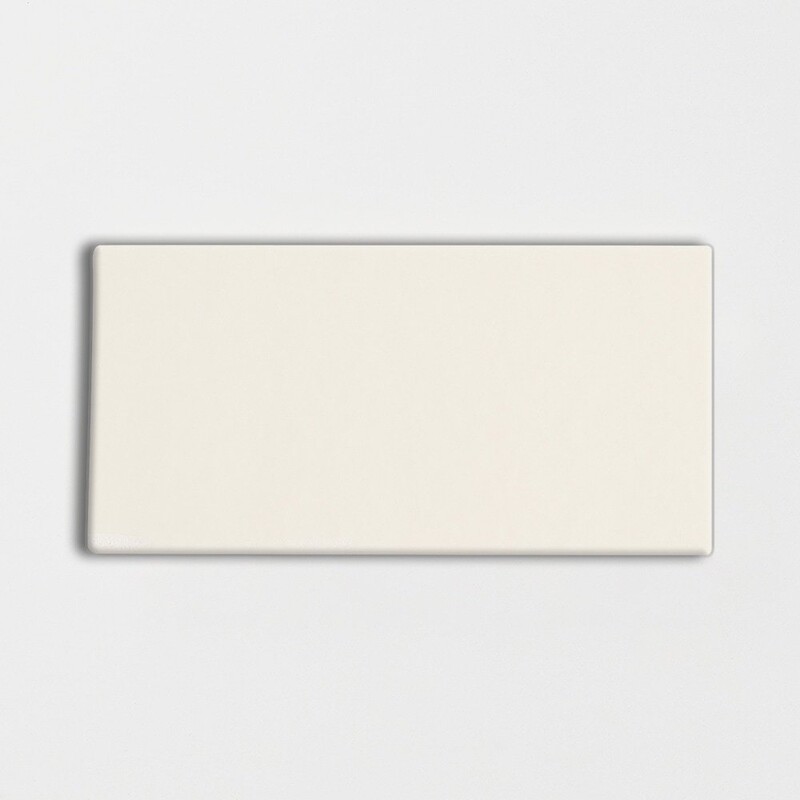 Ivory Matte Subway Ceramic Tiles 3×6