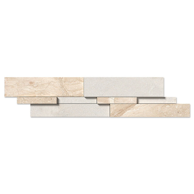 Diana Royal Honed Marble Accent Tiles New Elevation Pattern