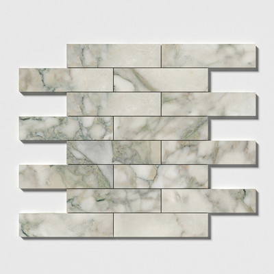 Calacatta Green Honed Marble Tile 3×12 Image