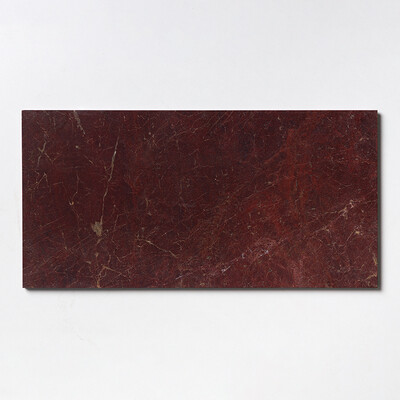 Red Bordeaux Polished Marble Tile 12x24
