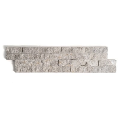 Silver Shadow Split Face Marble Ledger Panel 6×24