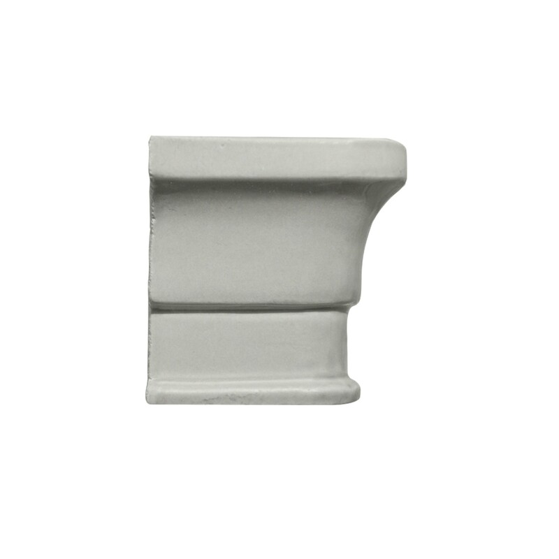 Ceniza Moresque Glossy Rail Corner Ceramic Moldings 2x2