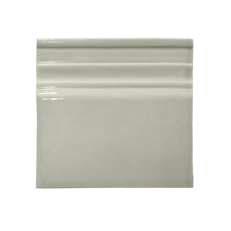 Plume Moresque Glossy Base Ceramic Moldings 6x6