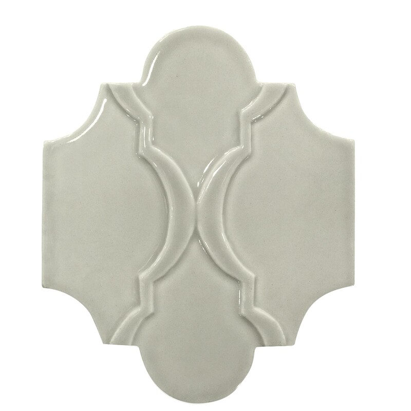 Breathe Moresque Glossy Arabesquette Ceramic Decorative 6x8