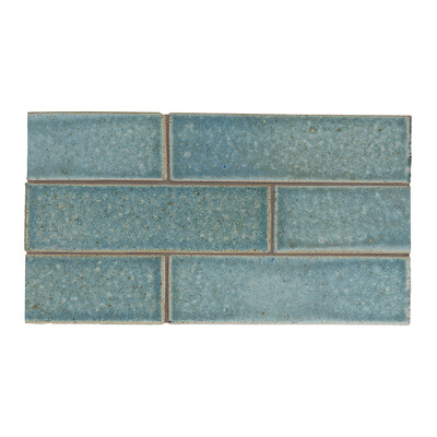 Weathered Jean Leather Temple Tile 2 1/8x7 1/2