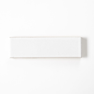 White Brick Gloss Thin Brick Tile 2 1/8×7 1/2 Image