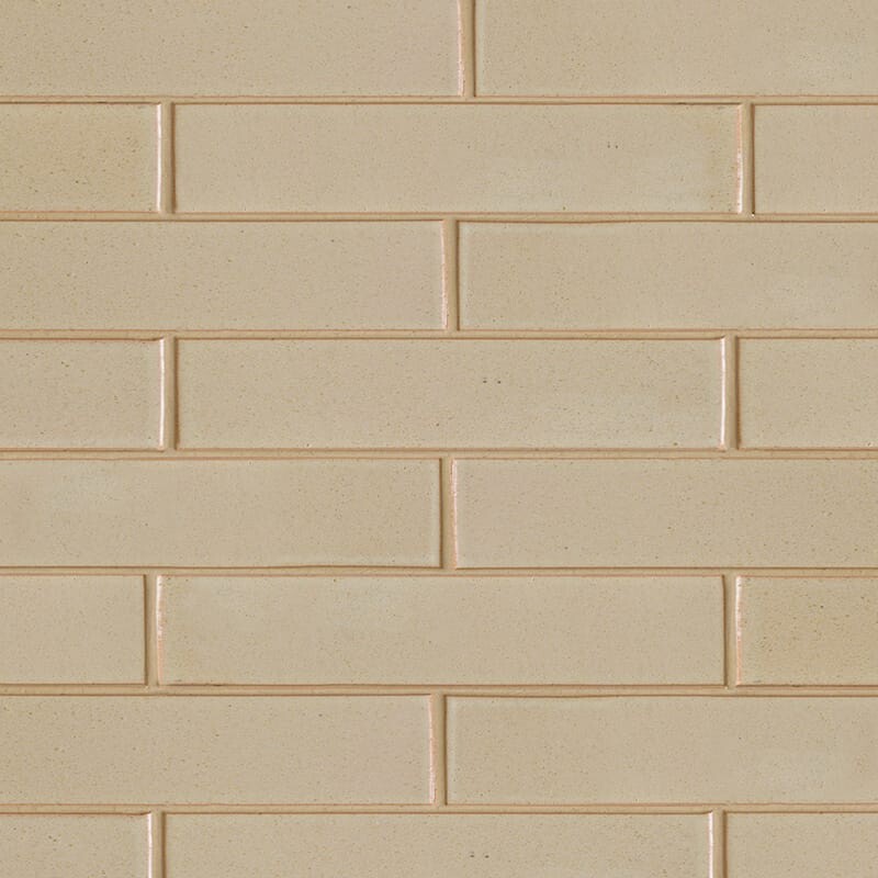Creame Brulee Semi Gloss Thin Brick Tile 2 1/4x11 5/8