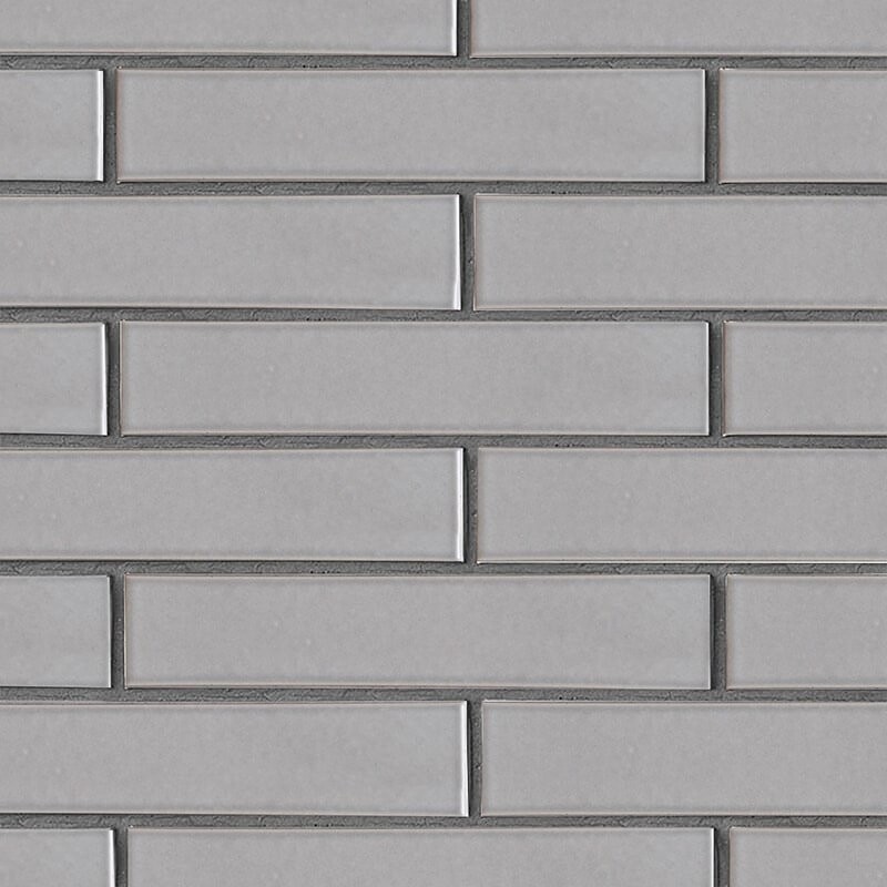 Nantucket Gray Gloss Thin Brick Tile 2 1/4x11 5/8
