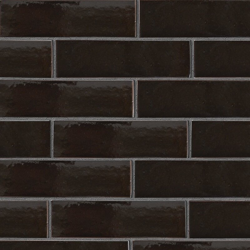 Monte Vista Gloss Subway Thin Brick Tile 2 5/8x9 5/8