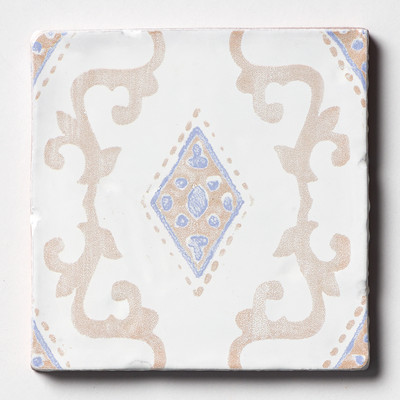Lino Vintage India Azulejo de terracota esmaltado brillante 6x6