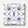Blue Twisted Glossy Ceramic Tiles 6×6