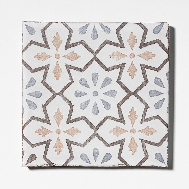Petal Promenade Matte Glazed Terracotta Tiles 6×6